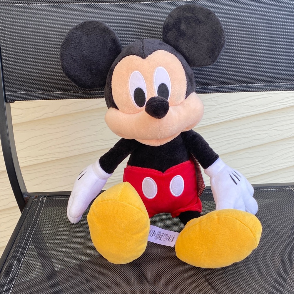 Disney Mickey Mouse Plush - Black, Red, Yellow